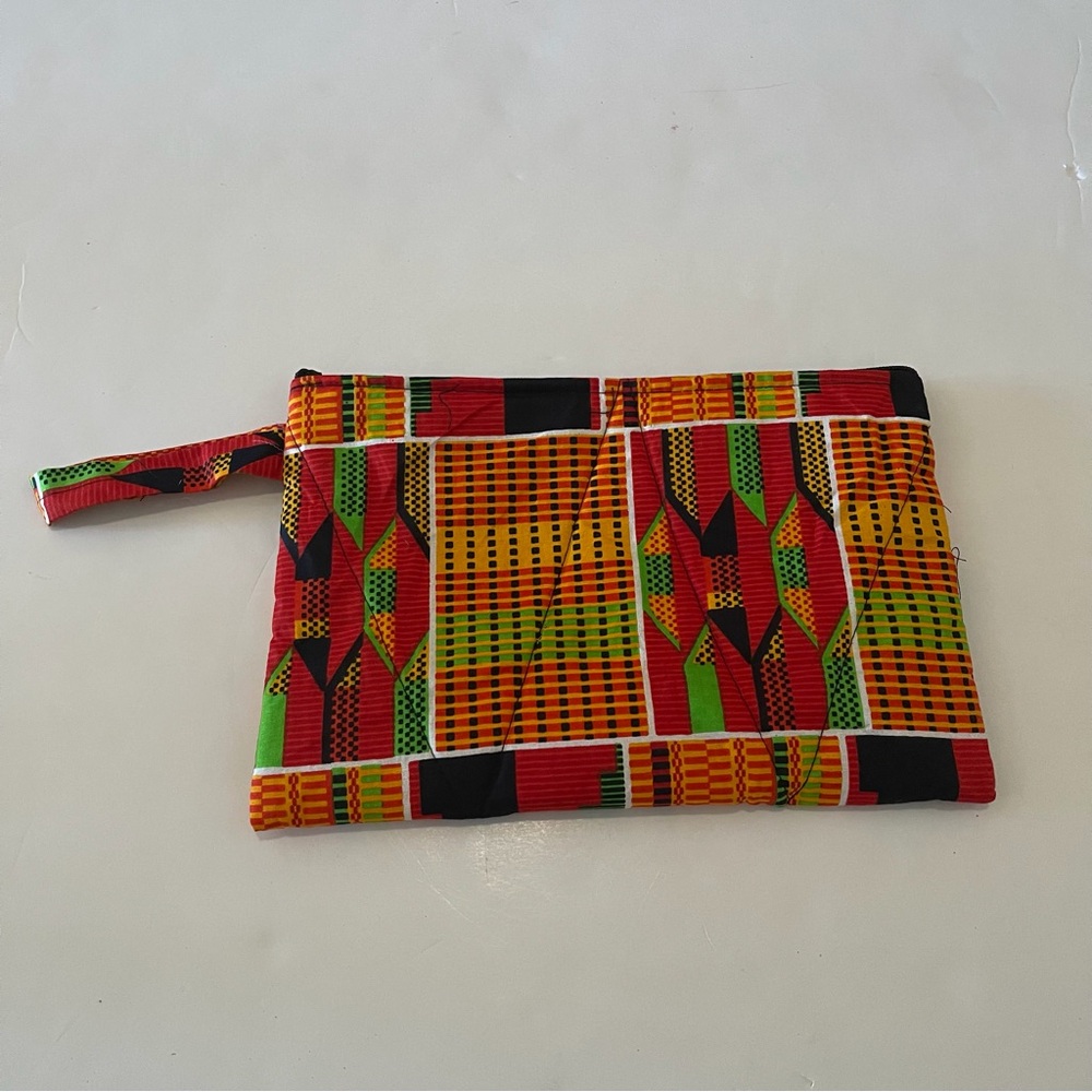 African Print Ankara Kente Multicolor Colorful Tribal Print Padded iPad Case